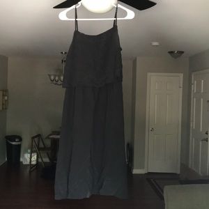 Madewell black strap dress